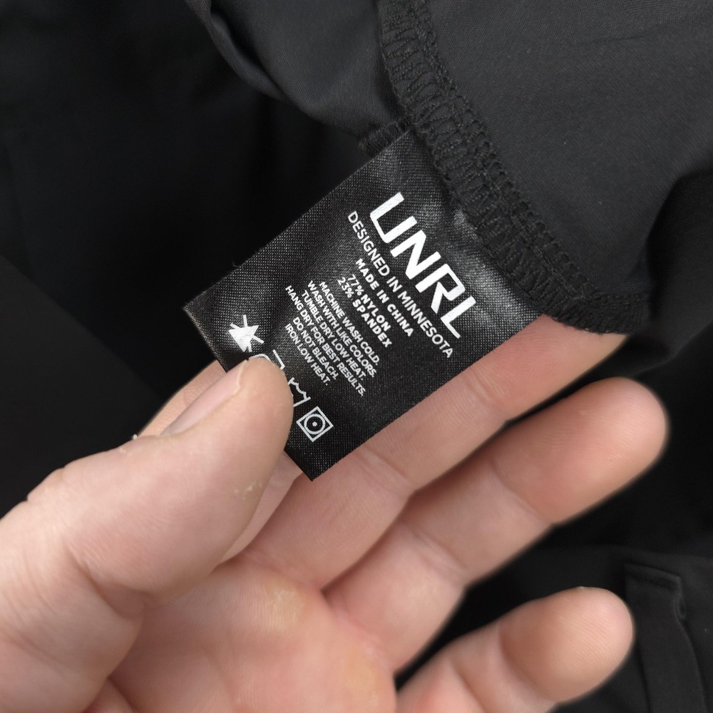 UNRL Pants Mens 32x28 M Black Concourse Chino Stretch Performance Golf‎ Casual - Picture 5 of 14